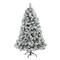 6ft. Pre-Lit Flocked Oregon Pine Artificial Christmas Tree, Clear Lights